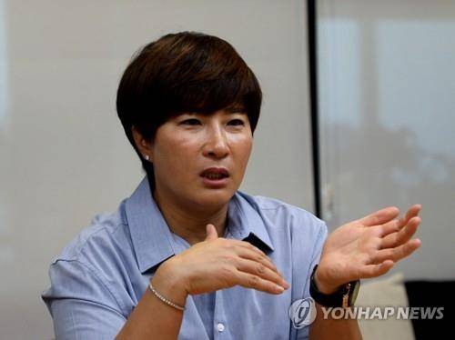 연합뉴스와 인터뷰 중인 전 골프선수 박세리 [촬영 정한솔]