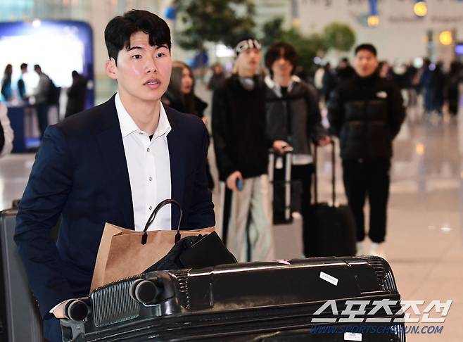 출국을 준비하고 있는 김혜성.