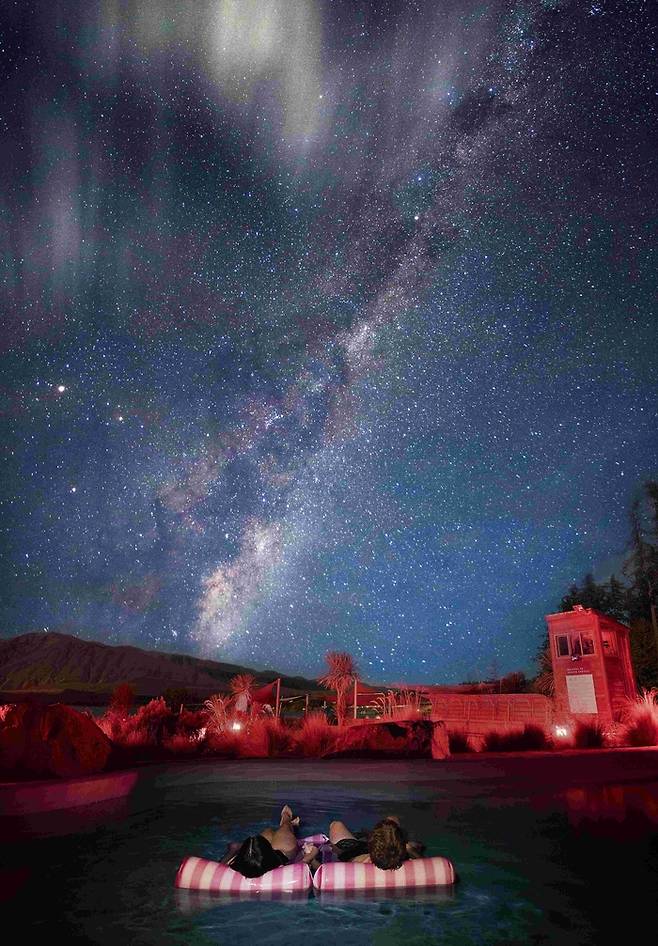 테카포스프링스에서 바라보는 밤하늘.  /사진= Tekapo Springs