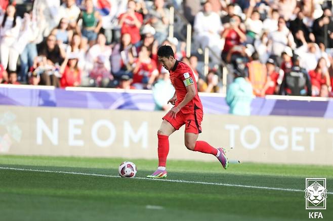 ▲ 아시안컵 우승에 사활을 건 손흥민이 사우디아라비아전 승리 선봉에 선다. ⓒ대한축구협회