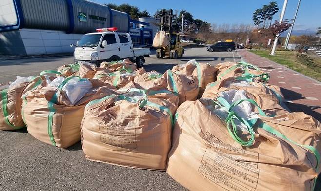 천연 제설제. 연합뉴스 제공