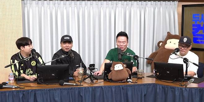 사진=왼쪽부터 이재율, 곽범, 김태균, 최재훈/SBS 파워FM ‘두시탈출 컬투쇼’ 캡처