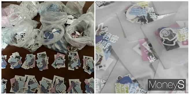 카페에서 음료를 주문한 이들에게 함께 주어지는 특전으로 디자인과 제작, 포장까지 모두 A씨가 도맡아 했다. /사진=A씨 제공