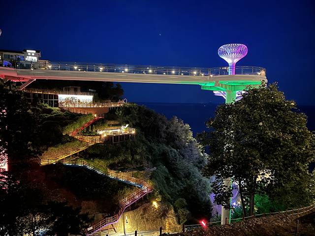 ▲도째비골 스카이밸리 야경. ⓒ동해시