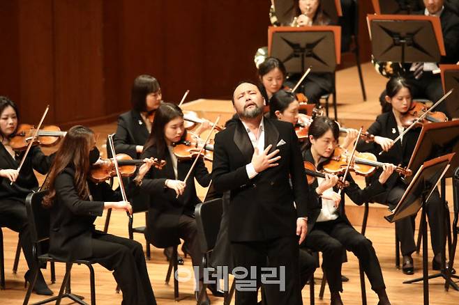 지난해 10월 29일 서울 서초구 예술의전당 콘서트홀에서 열린 ‘베이스 바리톤 사무엘 윤 콘서트’의 한 장면. (사진=아트앤아티스트)