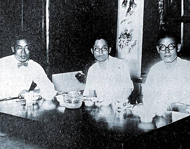 교토에 모인 조선 과학자들. 왼쪽부터 우장춘, 이태규, 이승기. 이승기 역시 당시 교토제국대학 화학연구소 조교수였다. /이태규 박사 전기