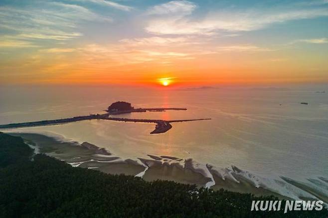 마검포 석양. 사진=충남도 토지관리과 제공