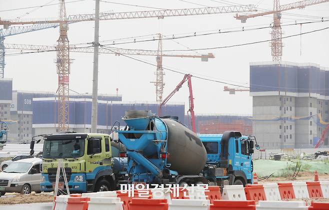 경기도 남양주시의 한 아파트 공사현장 모습. 본 기사와 관련 없음 [이승환 기자]