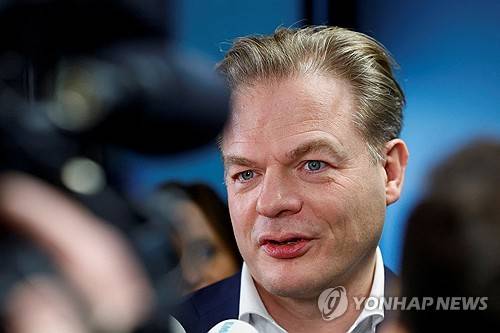 연정 협상 불참 선언한 신사회계약당 대표 [로이터 연합뉴스 자료사진. 재판매 및 DB 금지]