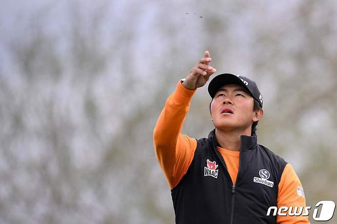 피닉스 오픈 첫 날 공동 3위에 오른 김성현. ⓒ AFP=뉴스1