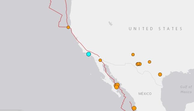 캘리포니아 남부 해안 4.6 지진 [미 지질조사국 홈페이지 캡처]