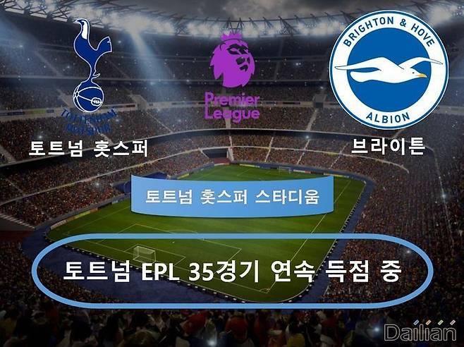 토트넘 vs 브라이튼. ⓒ 데일리안 스포츠