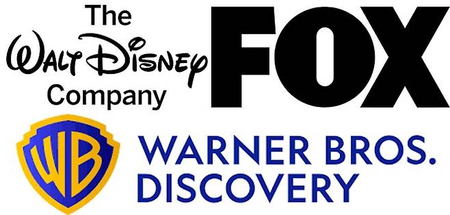 ▲디즈니, 폭스, 워너브라더스 디스커버리 CI.