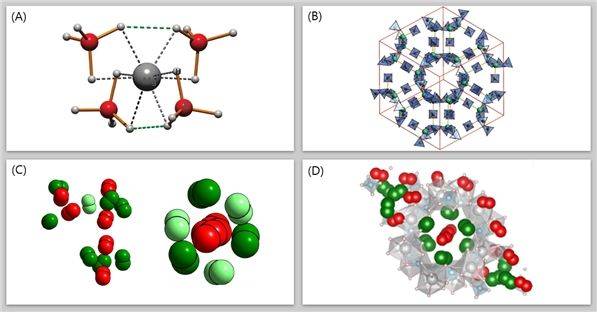 [울산=뉴시스] 마그네슙 보론하이드라이드 구조 및 고밀도 수소흡착 상태. (이미지=UNIST 제공) 2024.02.13. photo@newsis.com *재판매 및 DB 금지