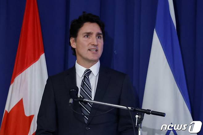 저스틴 트뤼도 캐나다 총리 2023.10.9 ⓒ 로이터=뉴스1 ⓒ News1 강민경 기자