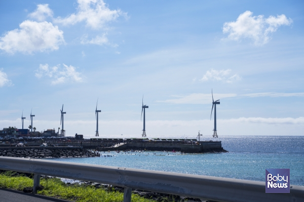 신창풍차해안도로. ⓒ비짓제주