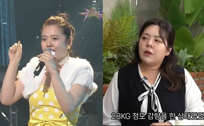 데뷔 무대 당시 오리, 유튜브 ‘근황올림픽’에 출연한 오리. 사진 | 뮤직뱅크, 근황올림픽 캡처