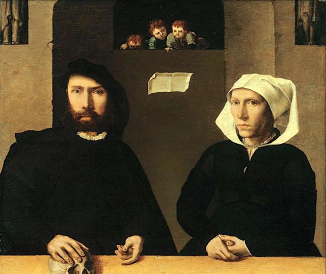 피터르 쿠케 반 앨스트와 그의 아내의 초상, 패널에 유화, 50.5x59cm, 1545~1550년경, 스위스 취리히미술관 소장. 대 피터르 브뤼헐의 스승이자 장인인 피터르 쿠케의 두 번째 부인이었던 메이켄 베르훌스트의 초상으로 추정되나 확실하지 않다. 베르훌스트는 외손자였던 피터르 브뤼헐 2세와 얀 브뤼헐에게 직접 그림을 가르쳤다.