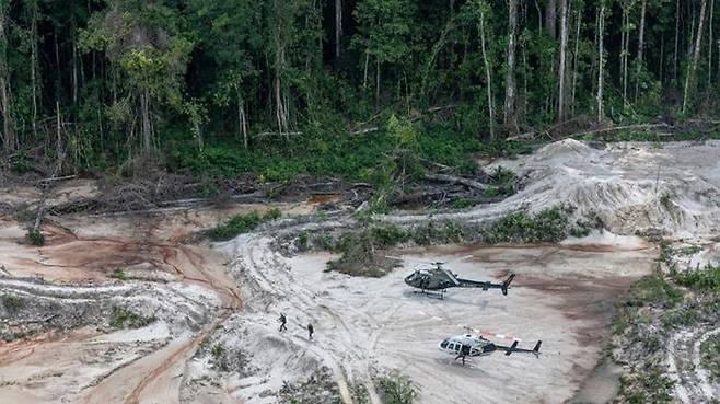 아마존 열대우림 파괴 현장