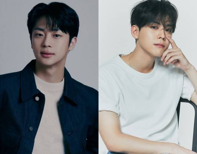 배우 이신영(왼쪽)과 김도훈이 2023년 SBS에서 신인상을 받았다. /포레스트엔터테인먼트, 월트디즈니 컴퍼니 코리아