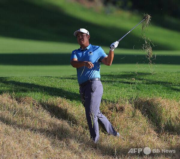 2024년 미국프로골프(PGA) 투어 시그니처 대회인 제네시스 인비테이셔널에 출전한 안병훈 프로가 1라운드 5번홀에서 경기하는 모습이다. 사진제공=ⓒAFPBBNews = News1