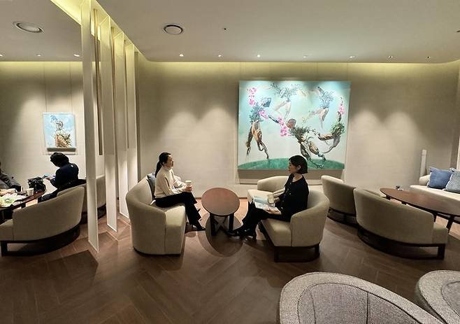 뉴코아아울렛 강남점 VIP 라운지. [사진 출처 = 연합뉴스]