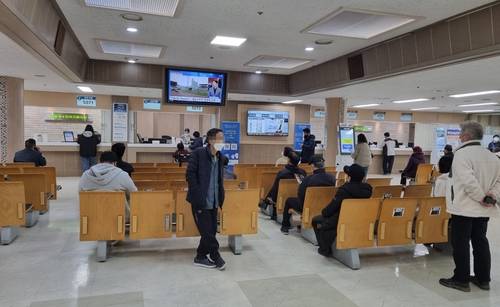 16일 오전 대전성모병원 로비 [촬영 박주영]