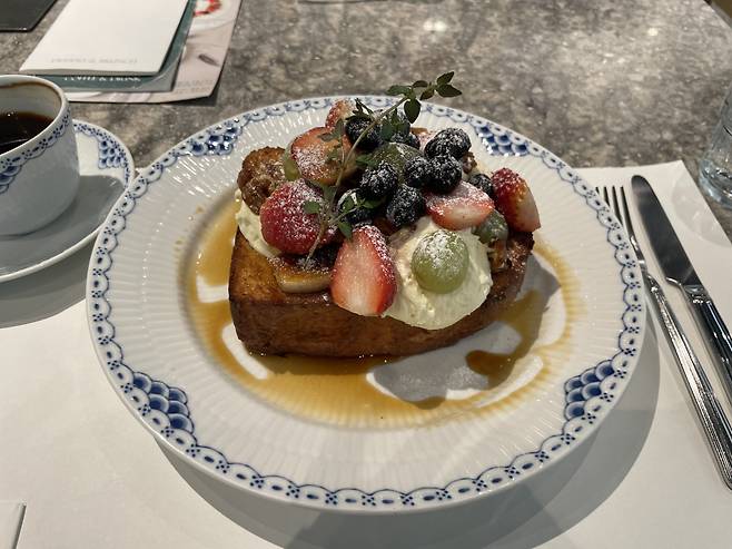 Laurus Blanc's signature French toast (Kim Da-sol/The Korea Herald)