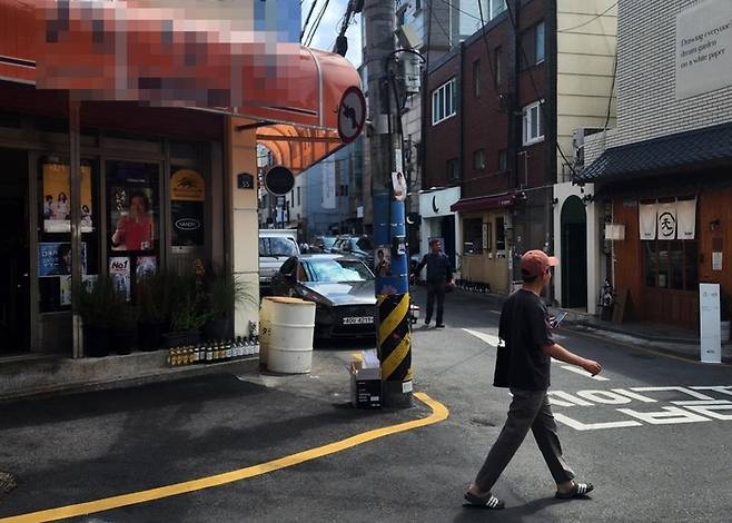 일본어 간판이 많은 부산 서면 젊은이들의 거리 ‘전포 사잇길’. [사진=연합뉴스]