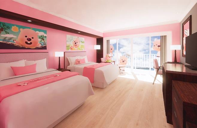 괌 웨스틴 리조트 잔망루피 테마룸 산리오 캐릭터 ▷