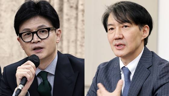 한동훈 국민의힘 비상대책위원장(왼쪽), 조국 전 법무부 장관. 〈사진=연합뉴스〉