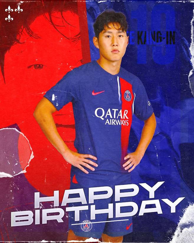 이강인에게 생일 축하 메시지를 건넨 PSG SNS. 사진=PSG SNS