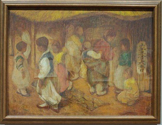 박상옥, 유동(遊童), 1940, 캔버스에 유채, 96.5x129㎝. 사진 국립현대미술관 이건희 컬렉션