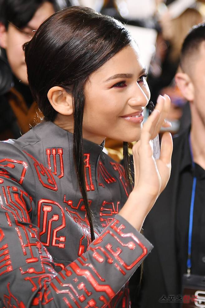 영화 '듄: 파트2' 내한 기념 레드카펫 행사에 참석한 젠데이아 콜먼(Zendaya Coleman). ⓒ이혜영 기자 lhy@hankooki.com