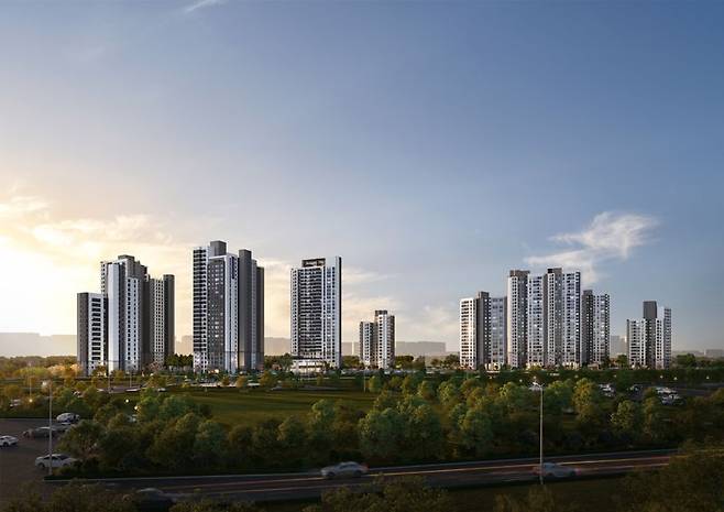 ‘효성 해링턴 플레이스 진사’ 투시도. 효성중공업