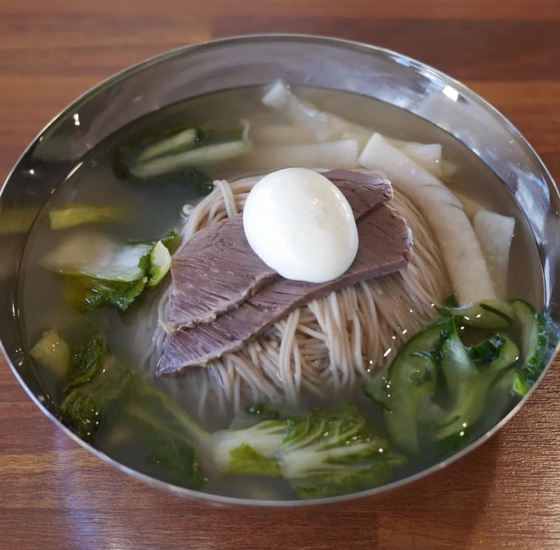 Busan's Buda Myeonoak's naengmyeon, or cold buckwheat noodles [SCREEN CAPTURE]