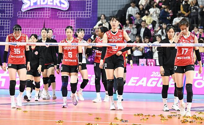 ▲ 페퍼저축은행은 현재 23연패에서 벗어나지 못하고 있다. ⓒKOVO