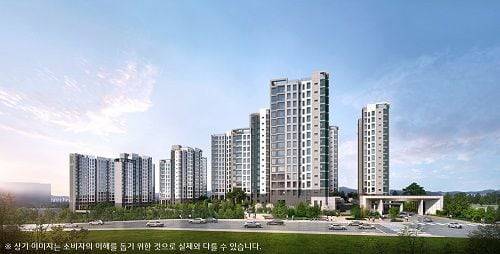 제주 중부공원 제일풍경채 센트럴파크 투시도.