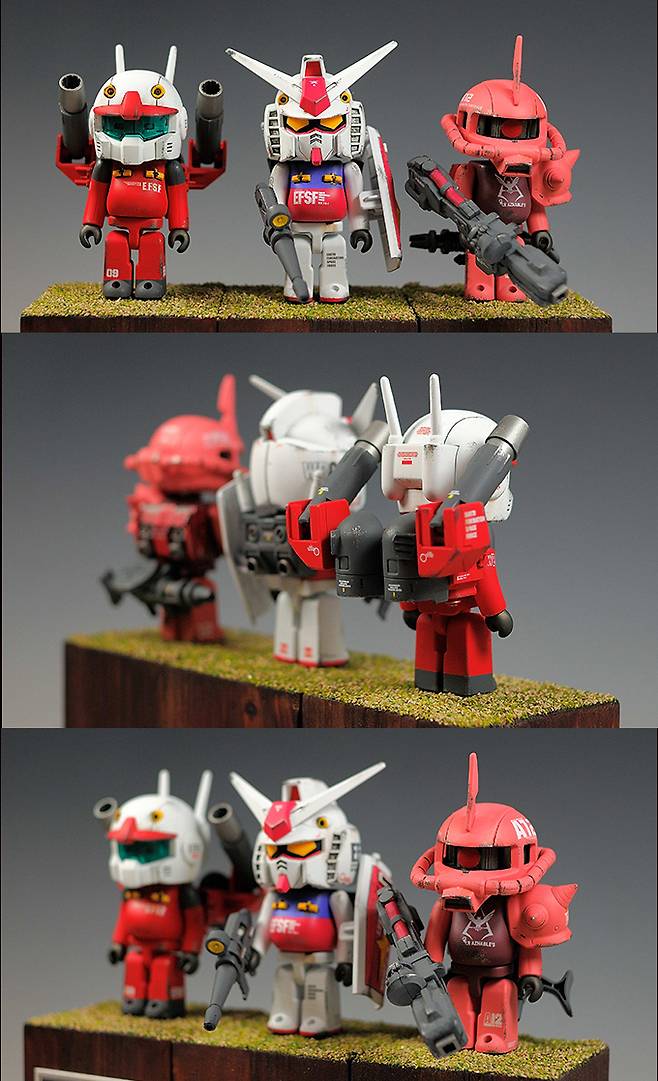 GUN CANNON,GUNDAM,ZAKU2 X Be@rBrick