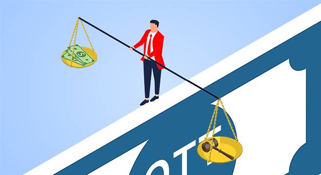 구독 공유 중개 플랫폼은 'OTT 약관 위반'이란 리스크를 안고 있다.[일러스트=게티이미지뱅크·더스쿠프 포토]