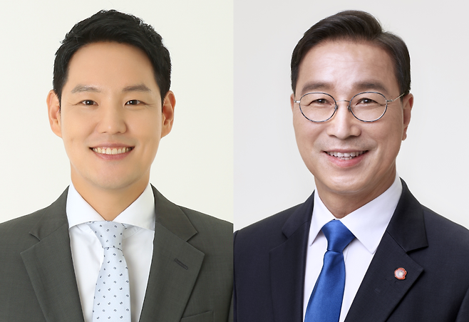 제22대 총선 제주시을 김한규 의원(왼쪽), 서귀포시 위성곤 예비후보자