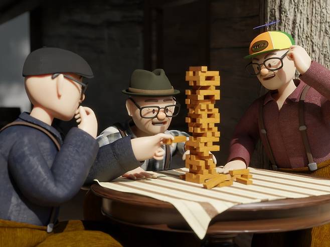 브릭그랜파 애니메이션 캐릭터. 인스타그램