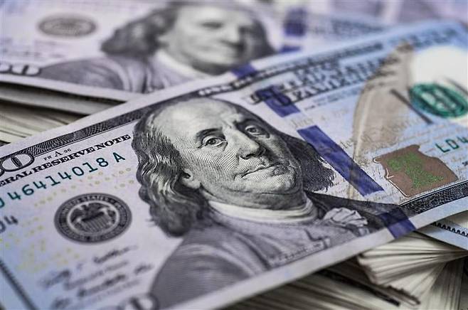 미국 건국의 아버지 '벤자민 프랭클린'이 새겨진 100달러 지폐. 한경DB