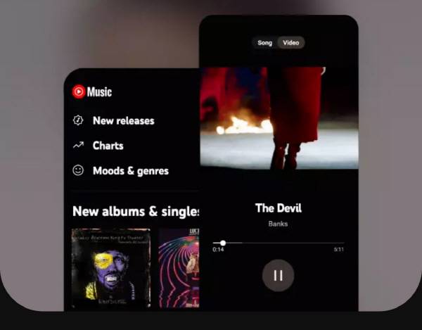 유튜브 프리미엄 구독 안내 화면. 프리미엄을 구독하면 음원 스트리밍 서비스도 동시에 이용 할 수 있다. 유튜브