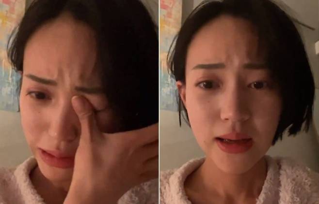 다카하시 마리 전 아나운서가 당의 불출마 요구를 받았다고 밝히고 있다. SNS 캡처