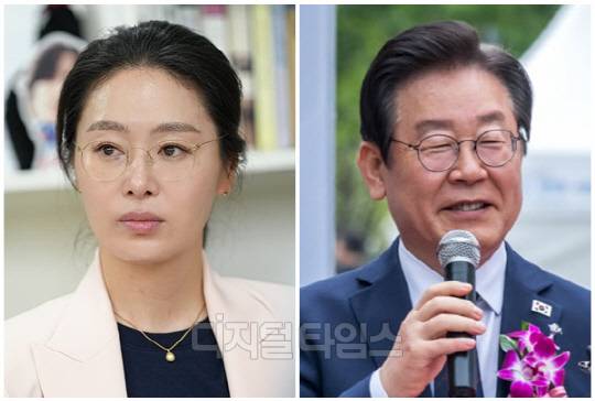 이경(왼쪽) 전 더불어민주당 상근부대변인과 이재명 대표. <디지털타임스 이슬기 기자, 디지털타임스 DB>