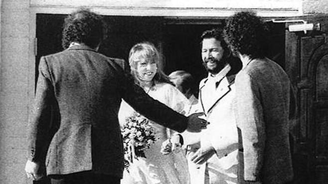 에릭 클랩튼과 패티 보이드의 결혼식 모습