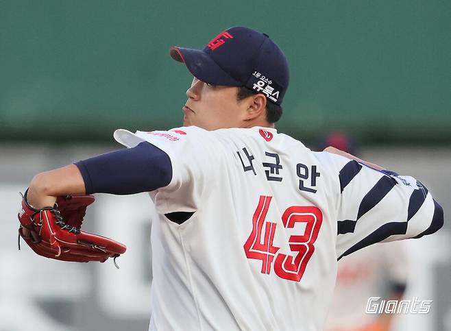 ▲ 나균안 ⓒ롯데자이언츠