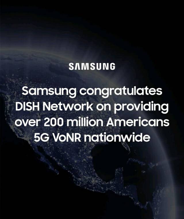 디시네트워크가 삼성전자의 vRAN 솔루션으로 최근 VoNR 서비스를 미국에서 시작했다. (사진=삼성전자 네트워크사업부 링크드인)