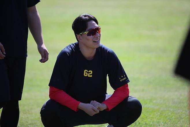 ▲ 28일 롯데와 연습경기에서 위력적인 구위를 선보이며 1이닝을 무실점으로 막은 정해영 ⓒKIA타이거즈